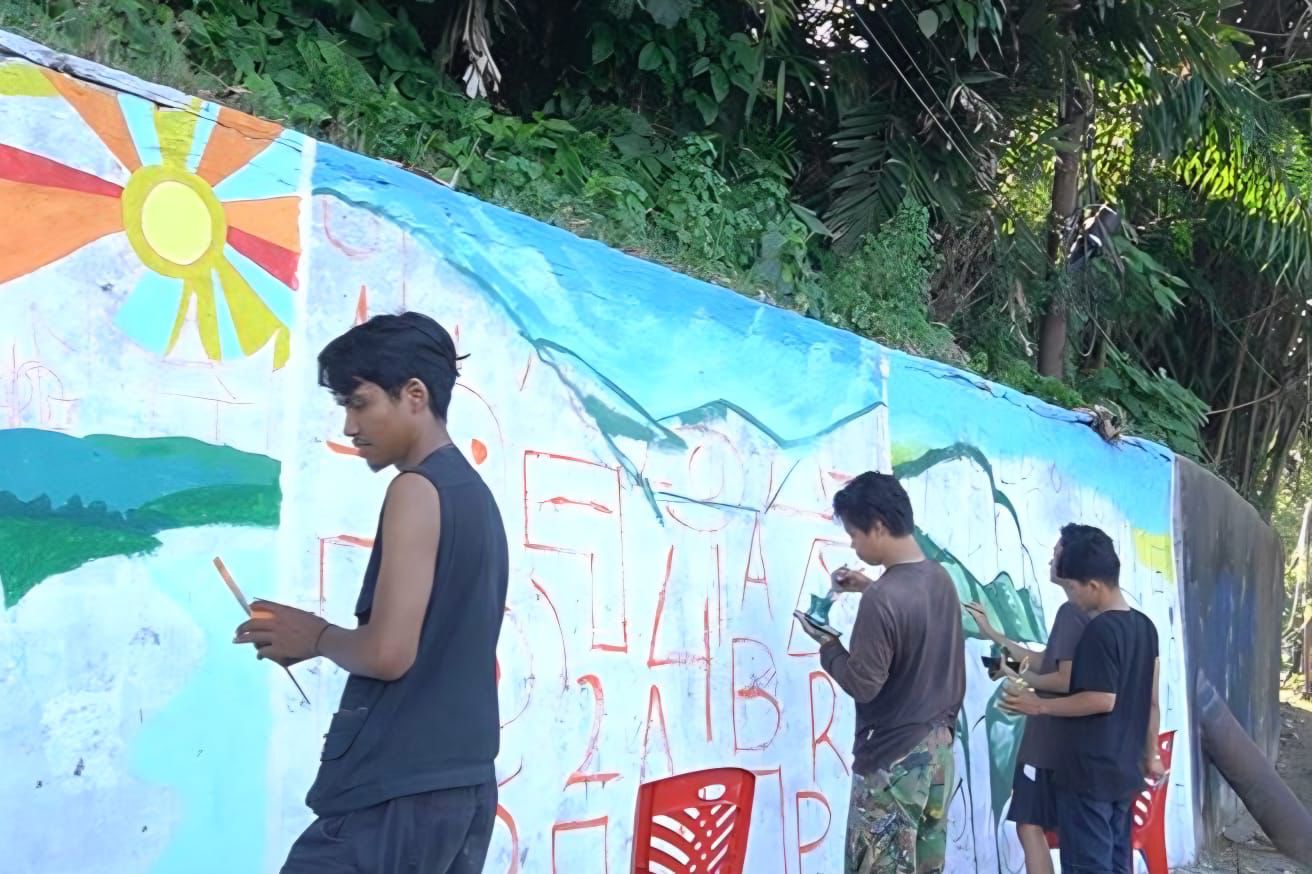Lomba Mural di Padang Selatan Sulap Dinding Kumuh Jadi Galeri Seni Wisata
