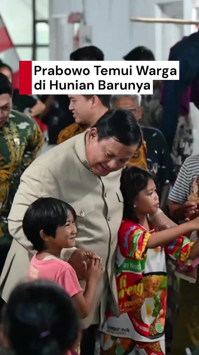 Presiden Prabowo Temui Warga di Hunian Baru Senen Jakarta, Relokasi dari Pinggiran Rel Stasiun