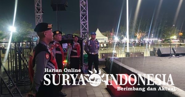 Polres Bangli Kerahkan Personel Gabungan Jaga Bali Movement Festival Hari ke-8, 250 Warga Hadir di Alun-Alun