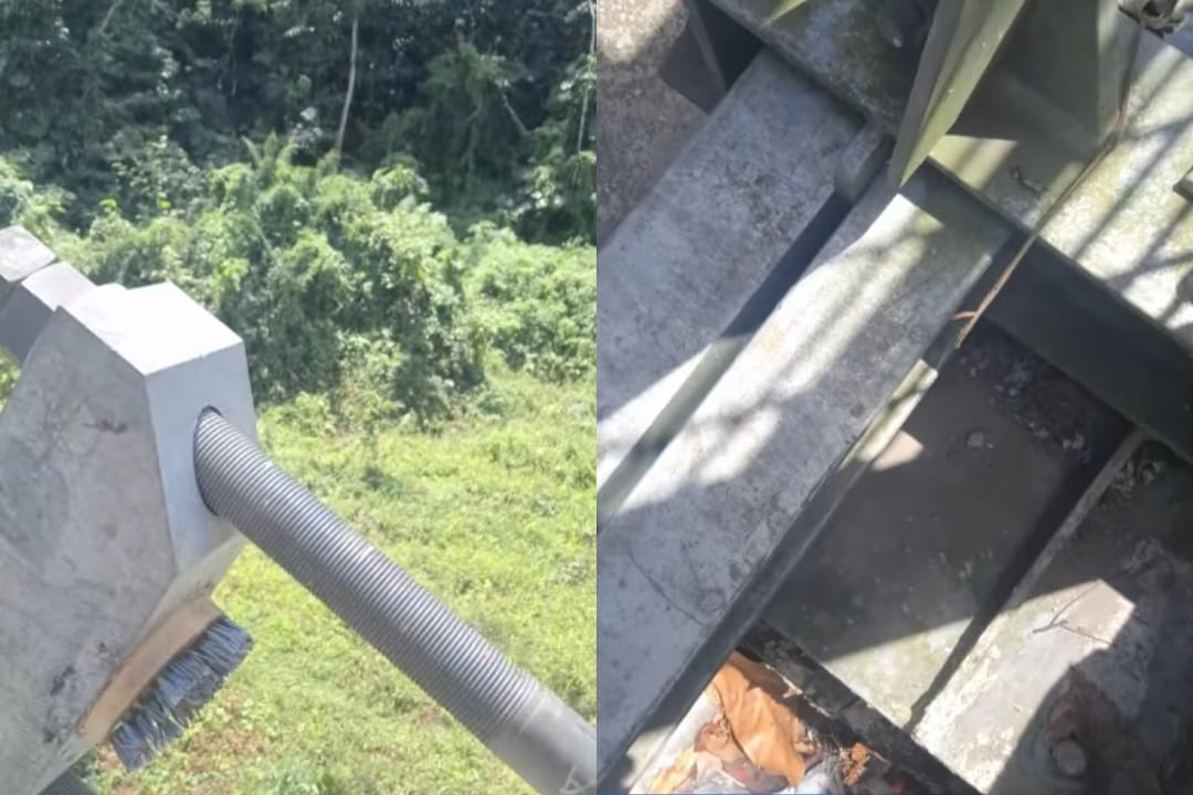 Baut dan Pelindung Kabel Jembatan Penghubung Dua Desa di Batukliang Utara Raib, Petugas Temukan Karat di Kabel Penahan