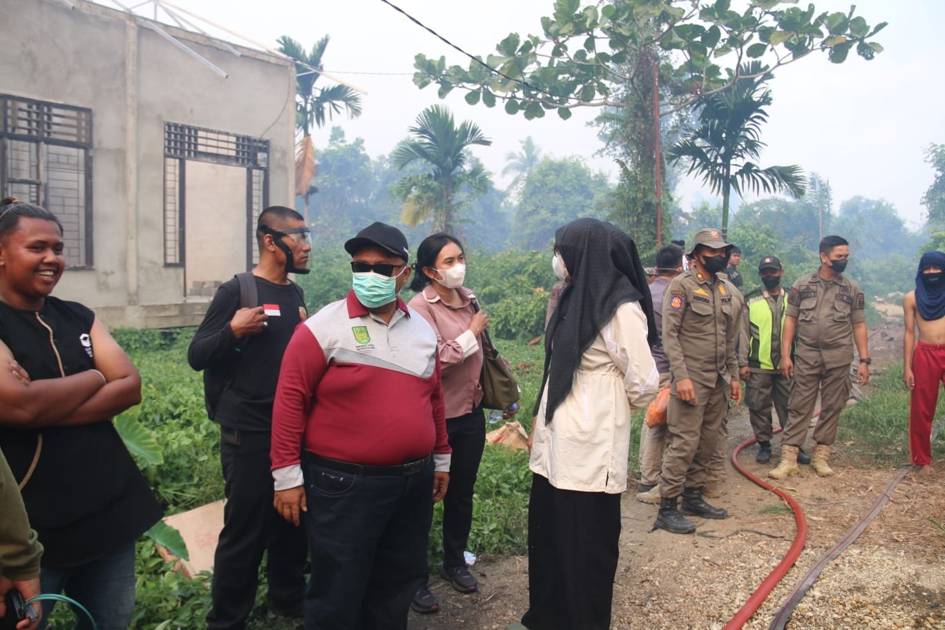 72 Hotspot Terdeteksi di 8 Kecamatan Inhil, Plh Bupati Turun Langsung ke Lokasi Karhutla Parit 18
