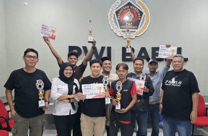 16 Tim Wartawan PWI Babel Bertanding Gaple di Pangkalpinang, Ketua PWI Sebut Ajang Pererat Silaturahmi