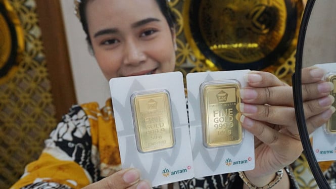 Harga Emas Antam Kembali Turun ke Rp 2,67 Juta per Gram, Konflik Timur Tengah Jadi Penopang