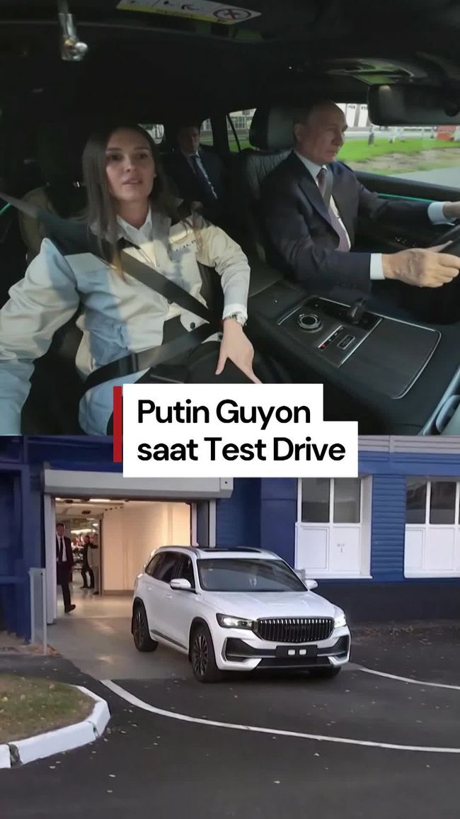 Putin Melontarkan Candaan Saat Uji Kemudi SUV Volga K50, Mobil Nasional Rusia Berteknologi China
