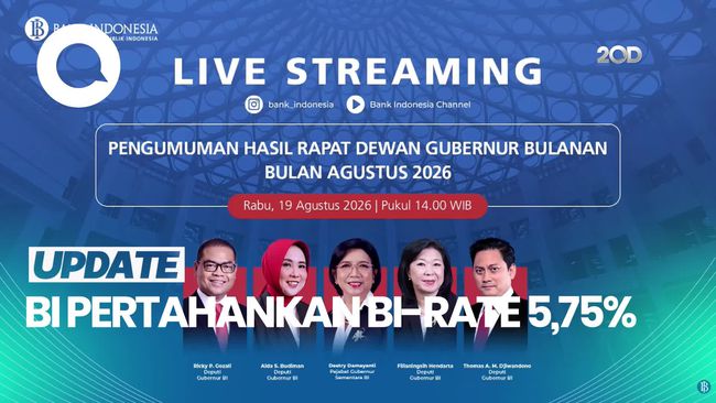 BI Tahan Suku Bunga 5,75 Persen, Waspadai Dampak Perang ke Rupiah