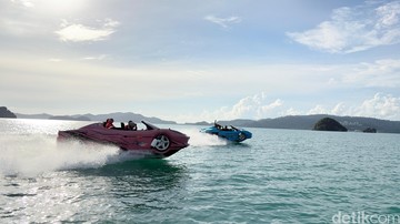 Jet Car Langkawi: Sensasi Mobil Sport Melaju di Laut, 4 Jam Keliling Pulau