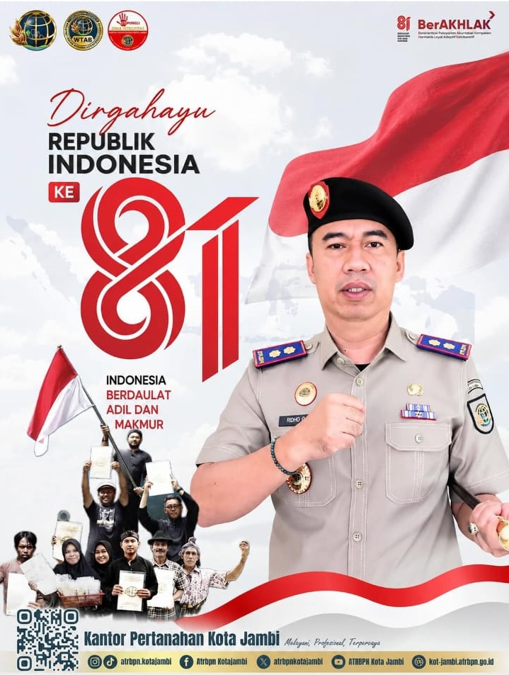 Kantor Pertanahan Kota Jambi Tekankan Kepastian Hukum Tanah sebagai Fondasi Bangun Negeri di HUT ke-81 RI