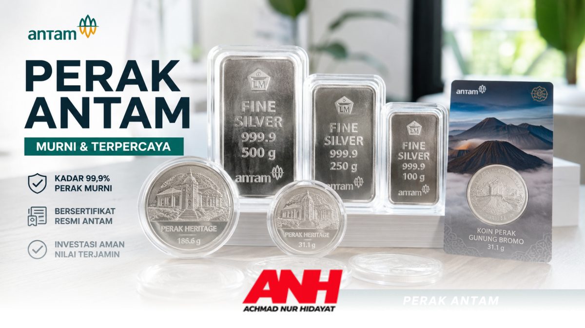 Harga Perak Antam Hari Ini: 250 Gram Rp13,12 Juta, Cek Pajak & Produk Heritage