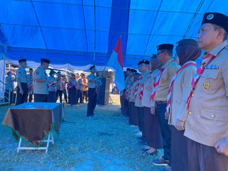 Ketua Kwarcab Konawe Syamsul Ibrahim Kukuhkan Pengurus Pramuka 7 Kecamatan, Targetkan Tuan Rumah Perkemahan Nasional 2027