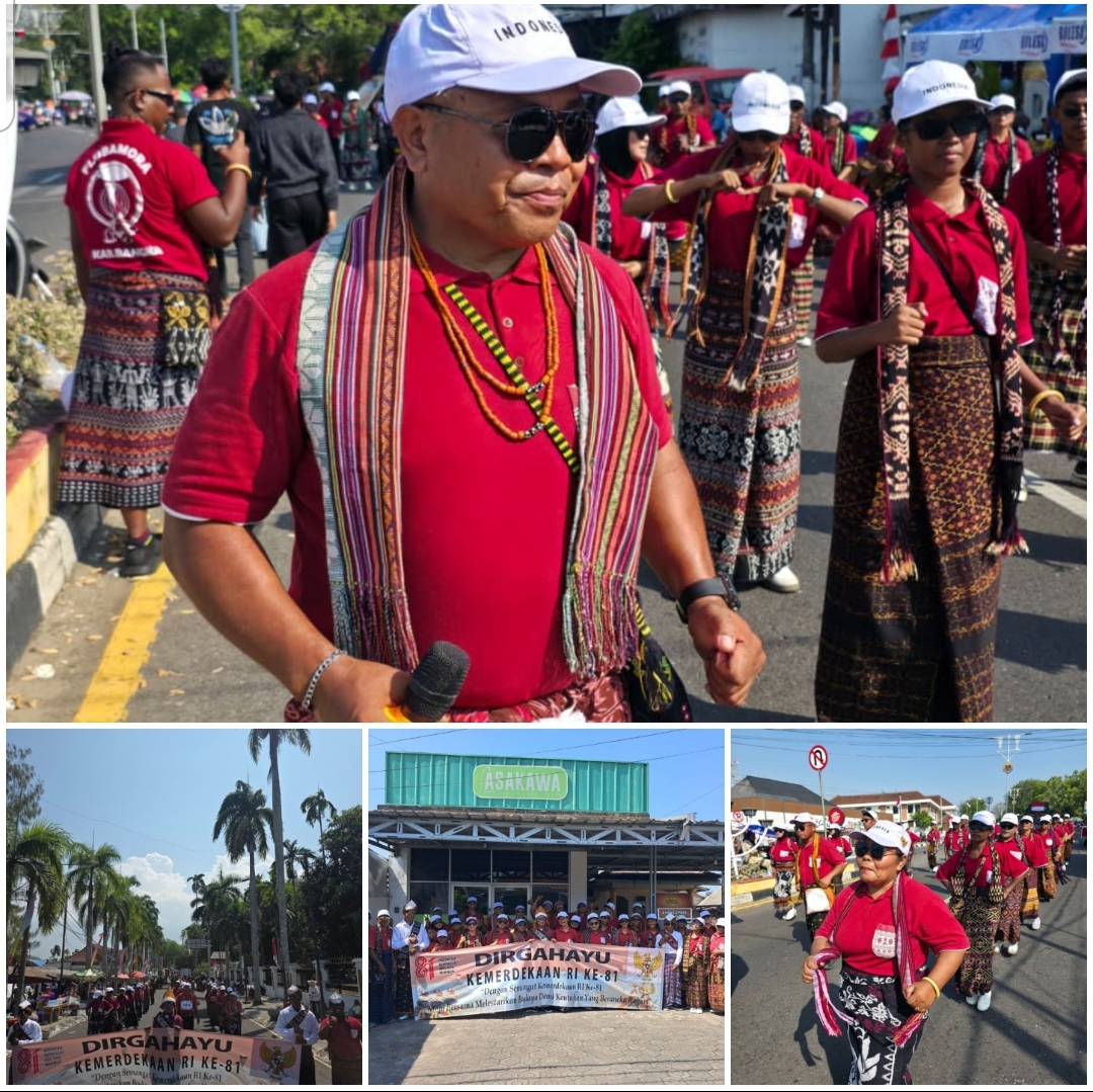 Karnaval HUT ke-81 di Pangkalpinang, Tim Flobamora Bangka Tampil Perdana dan Ajak Warga Lestarikan Budaya NTT