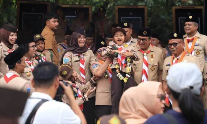 Ribuan Pramuka Padati Alun-Alun Kota Tangerang, Wali Kota Sachrudin Tekankan Disiplin dan Karakter Generasi Muda