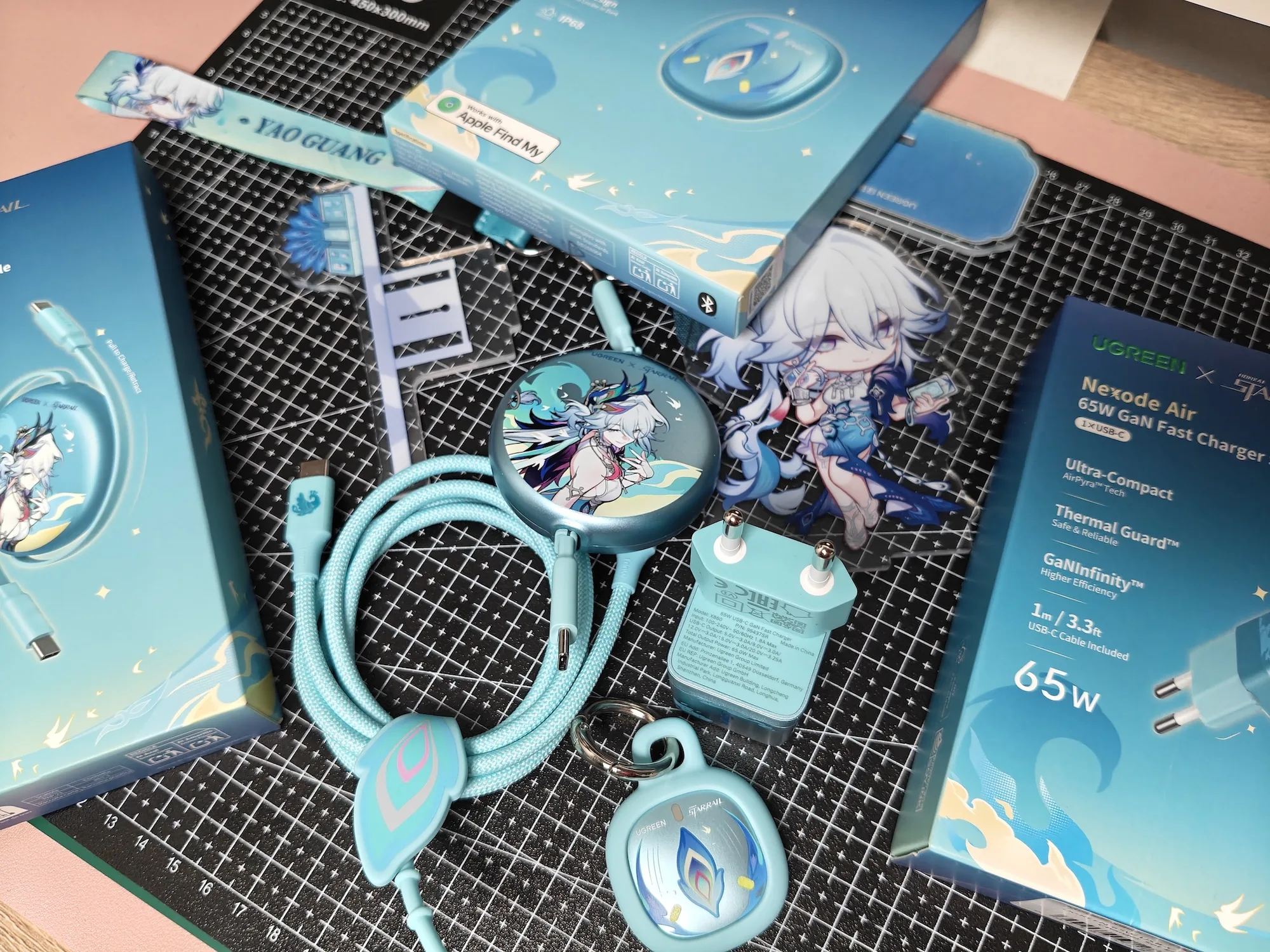 UGREEN Rilis Aksesoris Honkai: Star Rail Edisi Yao Guang, Charger 65W hingga Tracker
