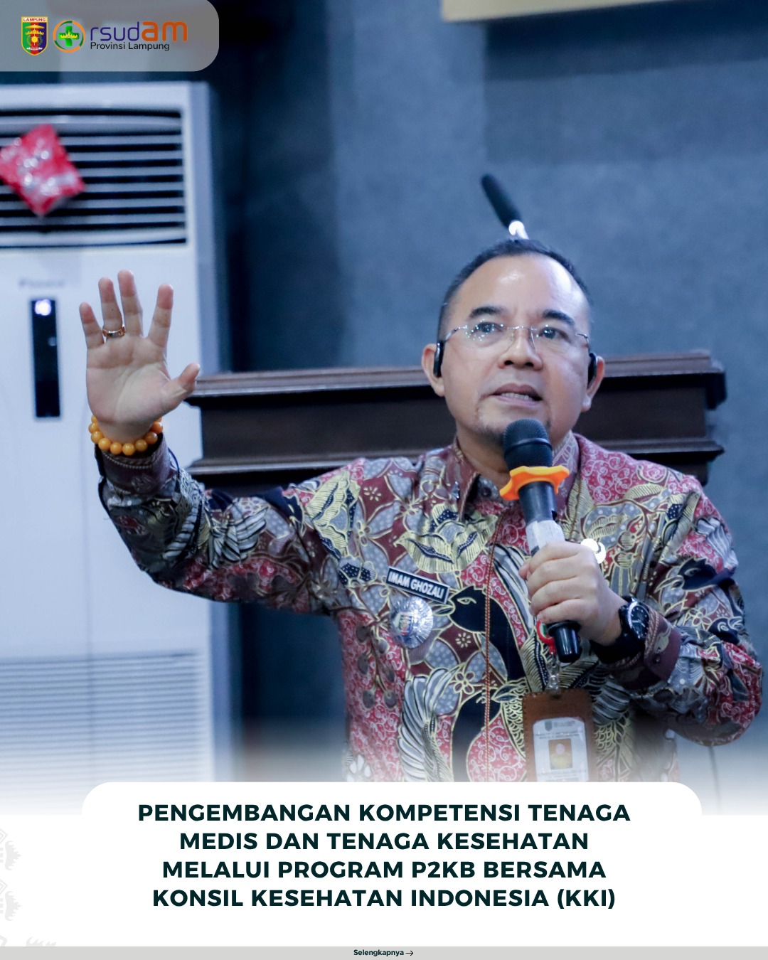 RSUDAM Lampung Gelar Webinar P2KB untuk Tenaga Medis, Ini Manfaatnya bagi Pelayanan Pasien