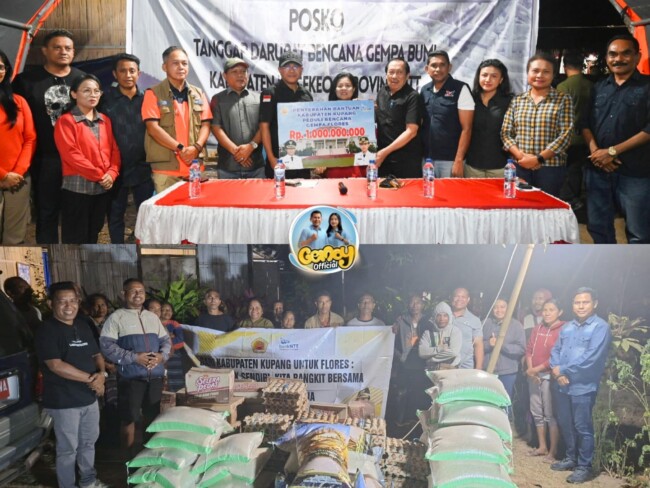 Bupati Kupang Serahkan Bantuan Rp 1 Miliar untuk Korban Gempa Nagekeo, 1,6 Ton Beras Ikut Dikirim