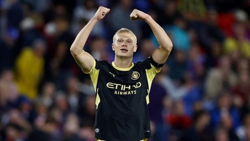 Haaland Cetak Dua Gol, Manchester City Hancurkan Crystal Palace 4-1