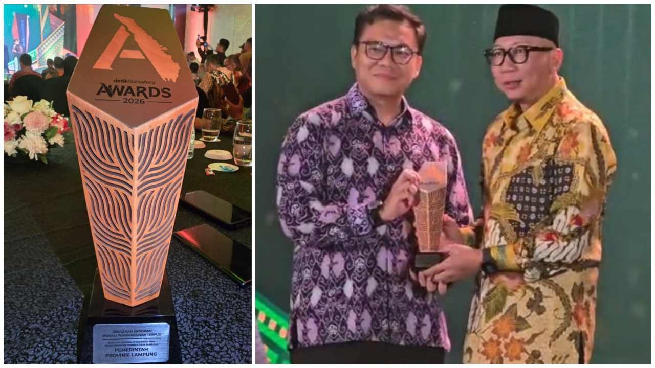 Pemprov Lampung Raih detikSumatera Awards 2026, Ijazah Tak Ditahan hingga 193 Siswa Lolos Kelas Migran Vokasi