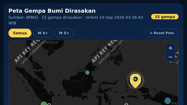 Getaran M 4,3 Terasa di Ruteng Manggarai, BMKG Pastikan Tidak Ada Ancaman Tsunami