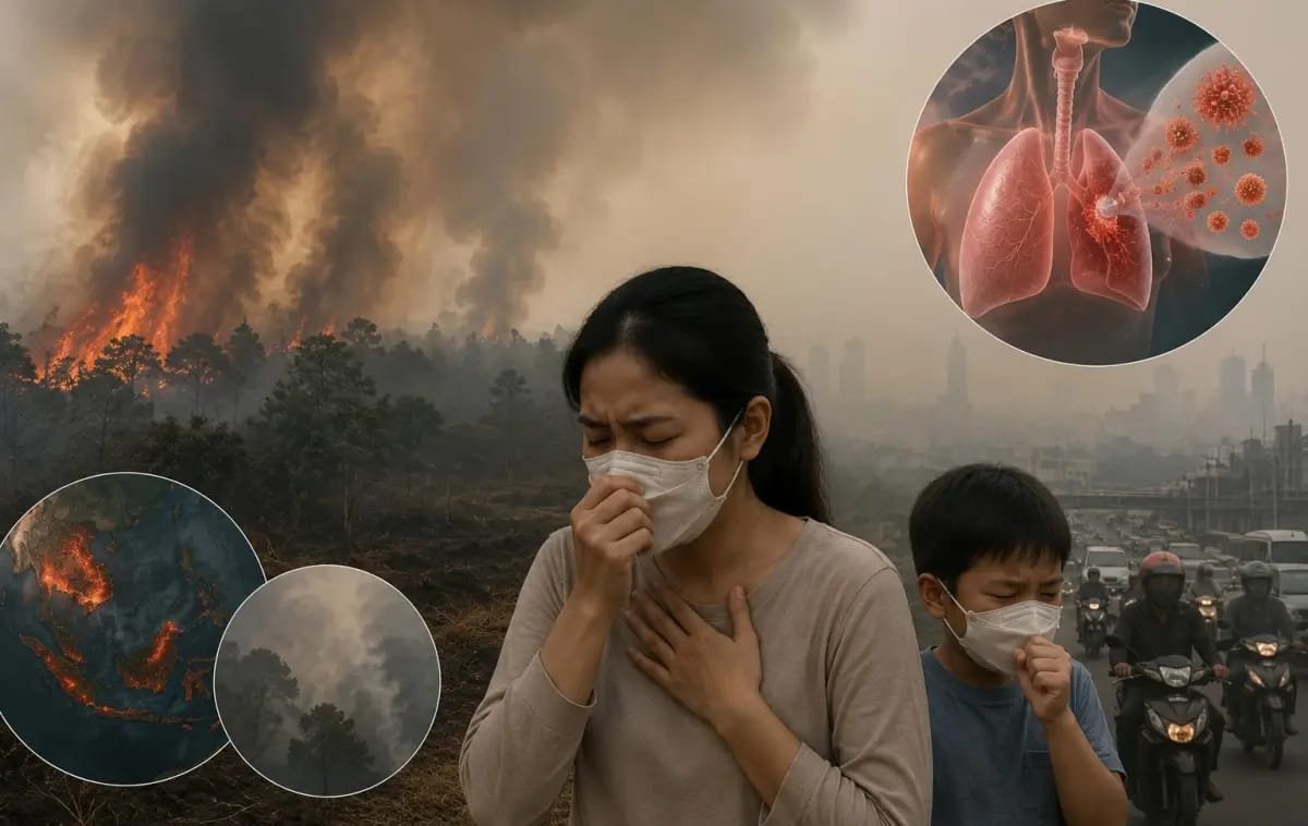 799 Kasus ISPA di Samarinda Sepanjang Agustus, Anak-Anak Paling Rentan Terdampak Asap Karhutla