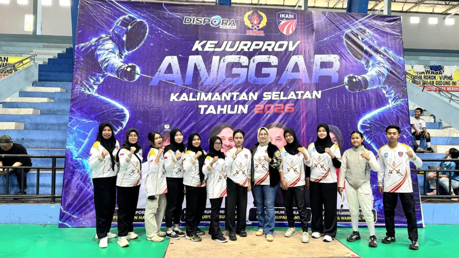 Ketua IKASI Banjar Helda Rina Ingatkan Atlet Anggar Jangan Terpaku Hasil Akhir di Kejurprov 2026