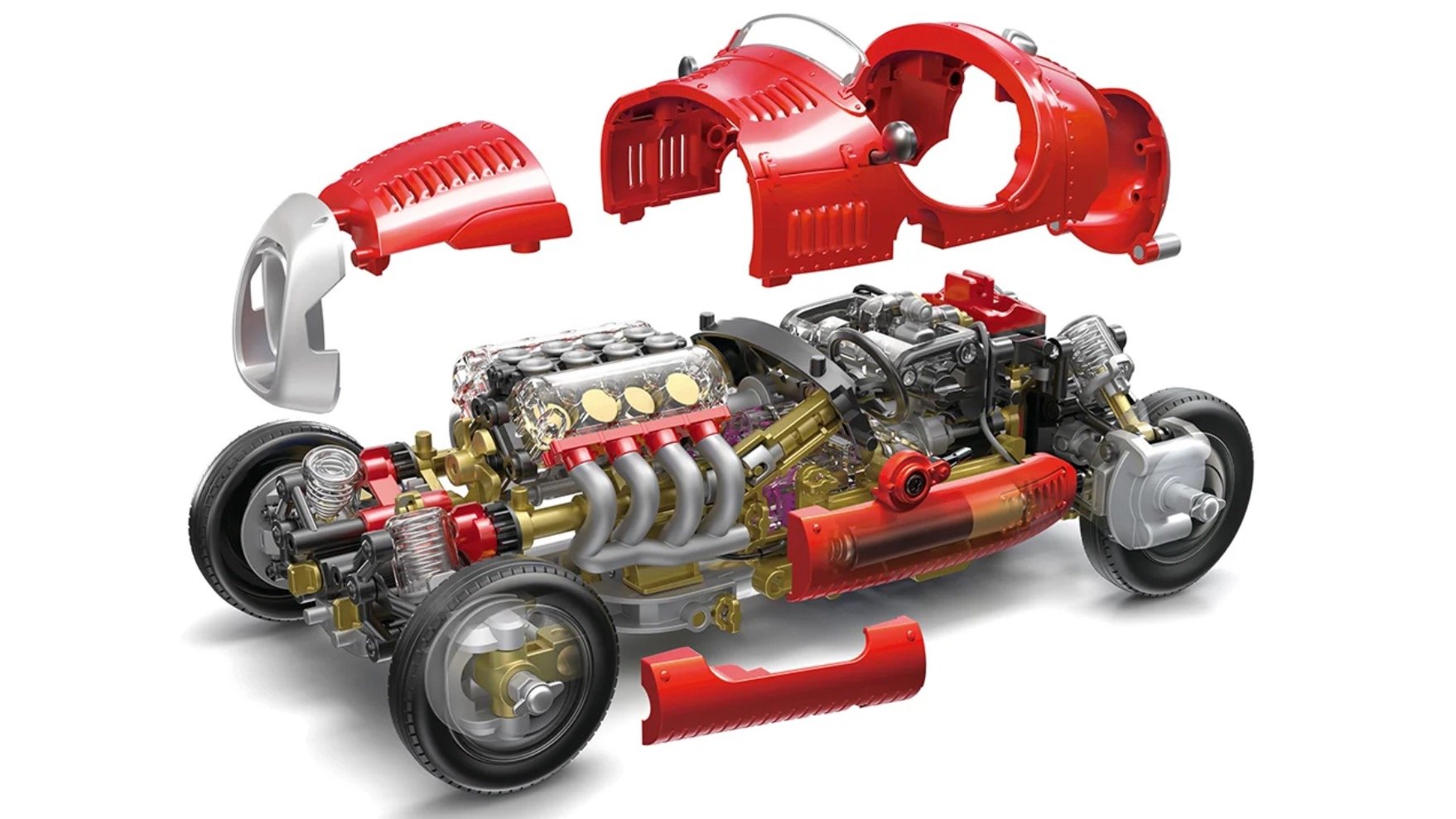 Thames & Kosmos Jual Model Kit V8 Transmisi Manual Rp 640 Ribu, Bisa Jadi Media Edukasi Anak