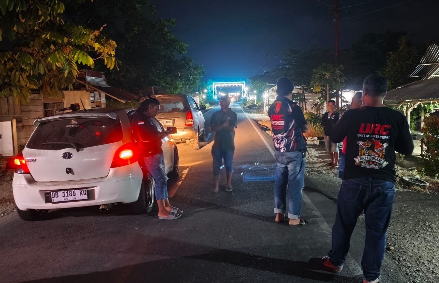 Patroli Malam Hari di Bolmong, Tim URC Resmob Polres Razia Sajam dan Cegah Balap Liar
