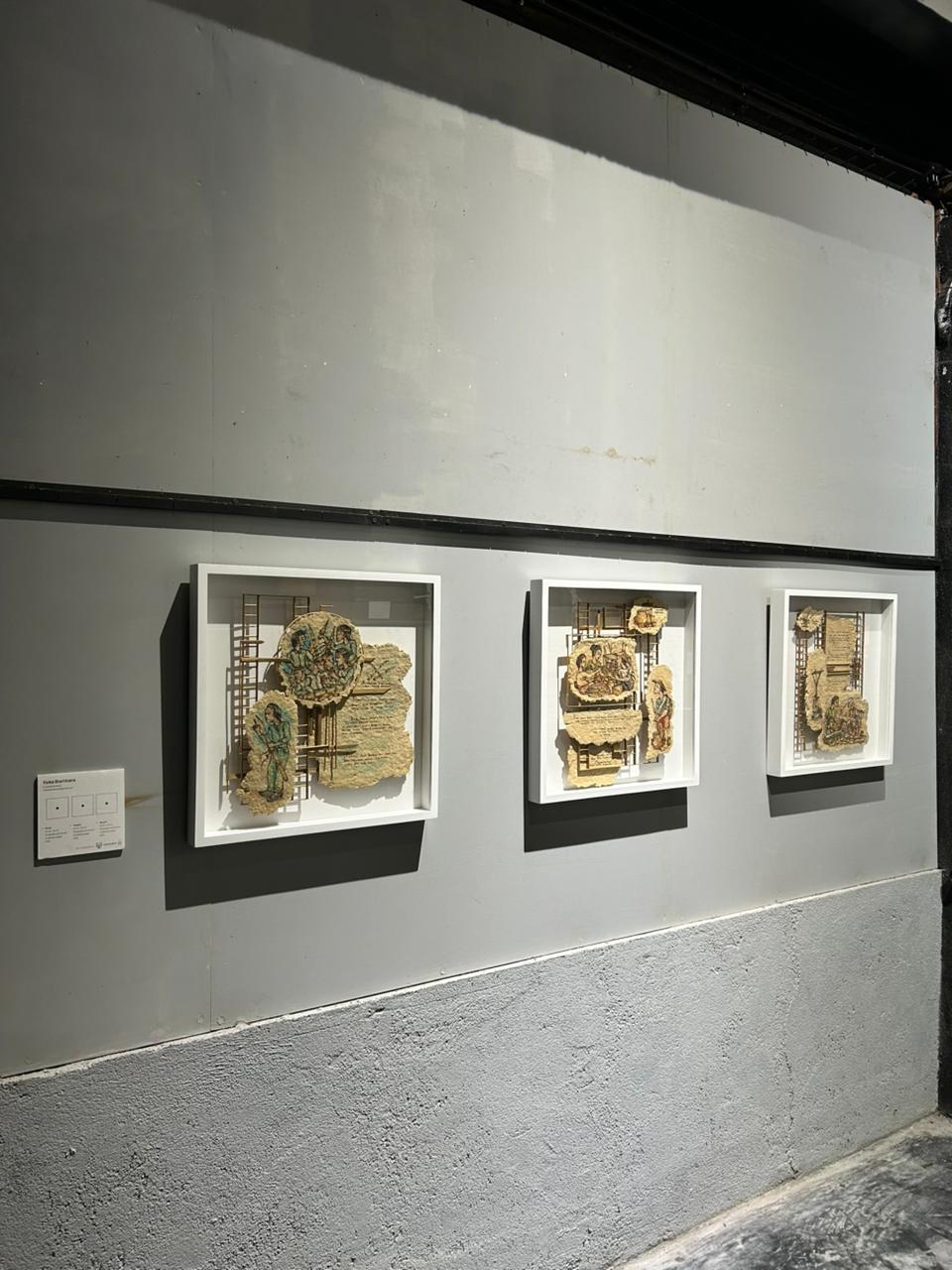 Empat Perupa Bali Pameran Lelana di Bantul, Reka Biambara Olah Bambu Jadi Kertas dan Karya Bakar