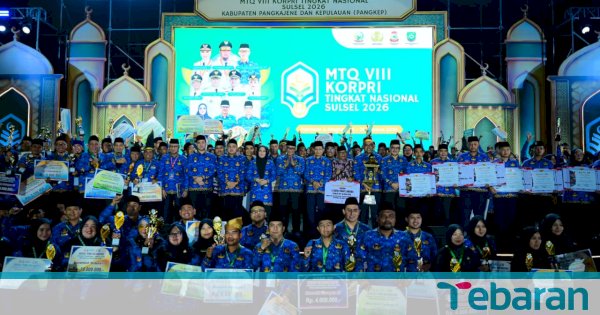 Sulsel Catat Sejarah Baru di MTQ VIII KORPRI 2026, Lompat ke Peringkat 2 Nasional dengan 125 Poin