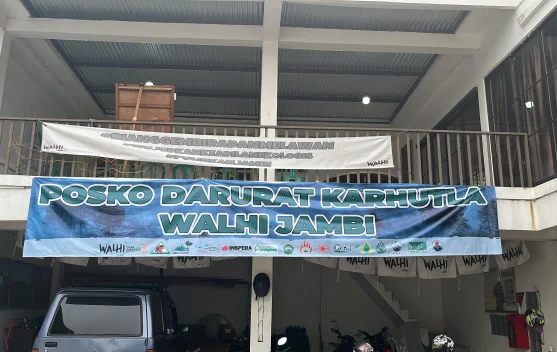 WALHI Jambi Dirikan Posko Darurat Karhutla di Tengah 99 Titik Panas dan 2.333 Hektare Lahan Terbakar