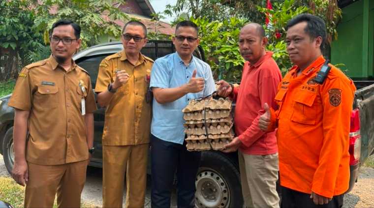 4 Perusahaan Pasok 3.000 Telur dan Bahan Pangan untuk Satgas Karhutla Mempawah