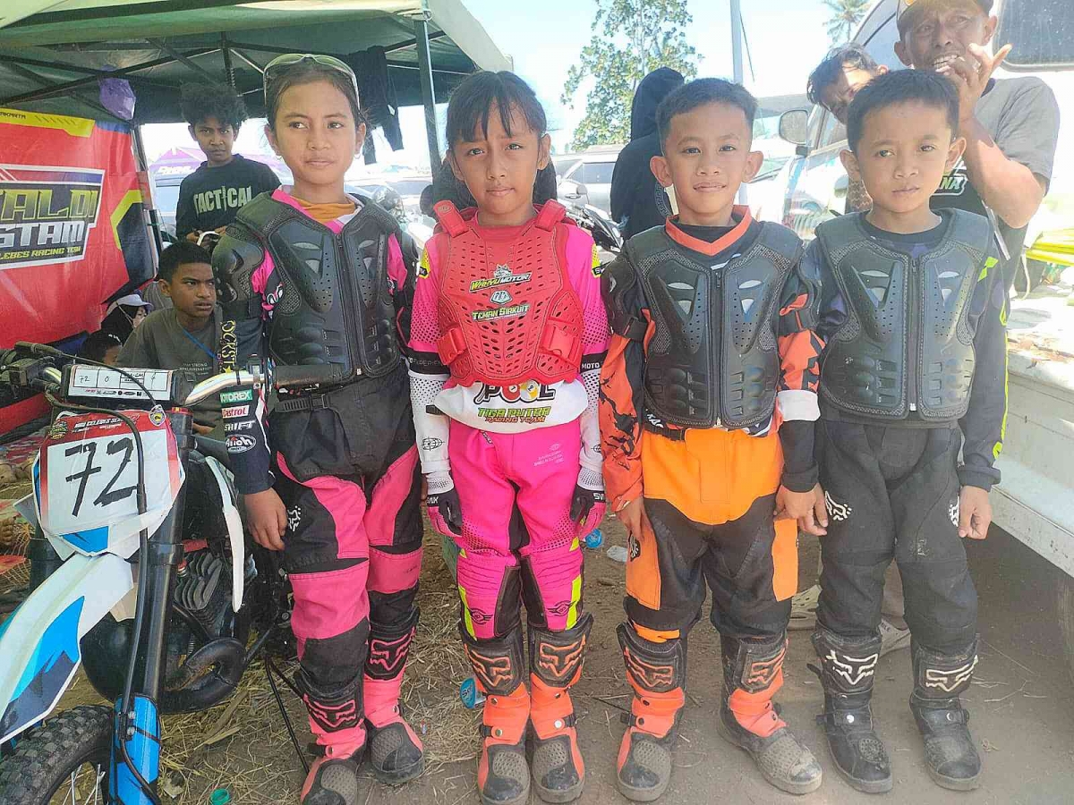 Dua Pembalap Cilik Barru Tembus Posisi Empat dan Enam di Kejuaraan Trail Sulbar