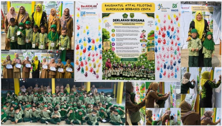 RA Baitul Hannan Palembang Deklarasikan Kurikulum Berbasis Cinta, Tanamkan Nilai Cinta Tanah Air Sejak Anak Usia Dini