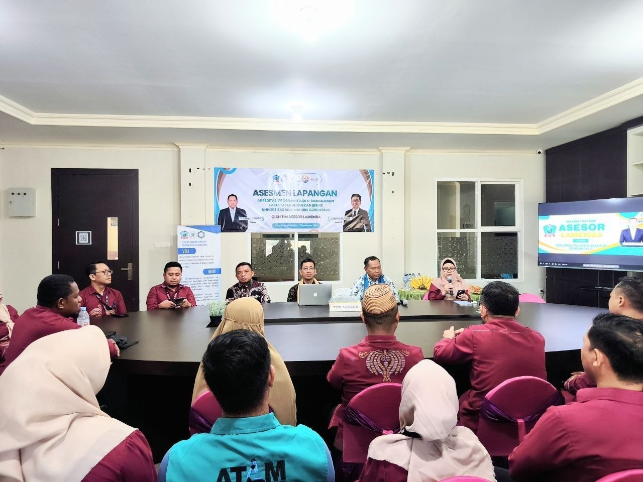 Dua Asesor LAMEMBA Tiba di UBMG Gorontalo, Asesmen Lapangan S1 Manajemen Resmi Bergulir