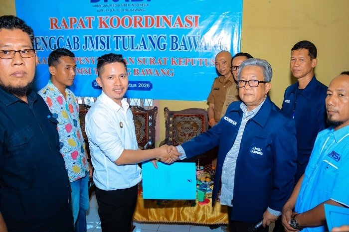 JMSI Tulang Bawang Punya Plt Ketua Baru, Suhirmansyah Resmi Pimpin dan Diminta Perkuat Profesionalisme Media Siber