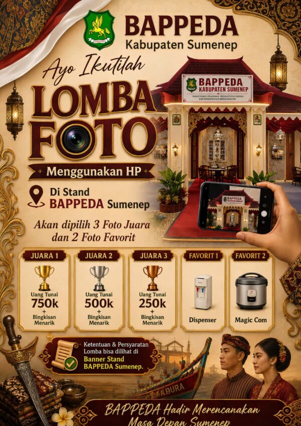Lomba Foto Madura Culture 2026 di Stand Bappeda Sumenep, Hadiah hingga Rp750 Ribu