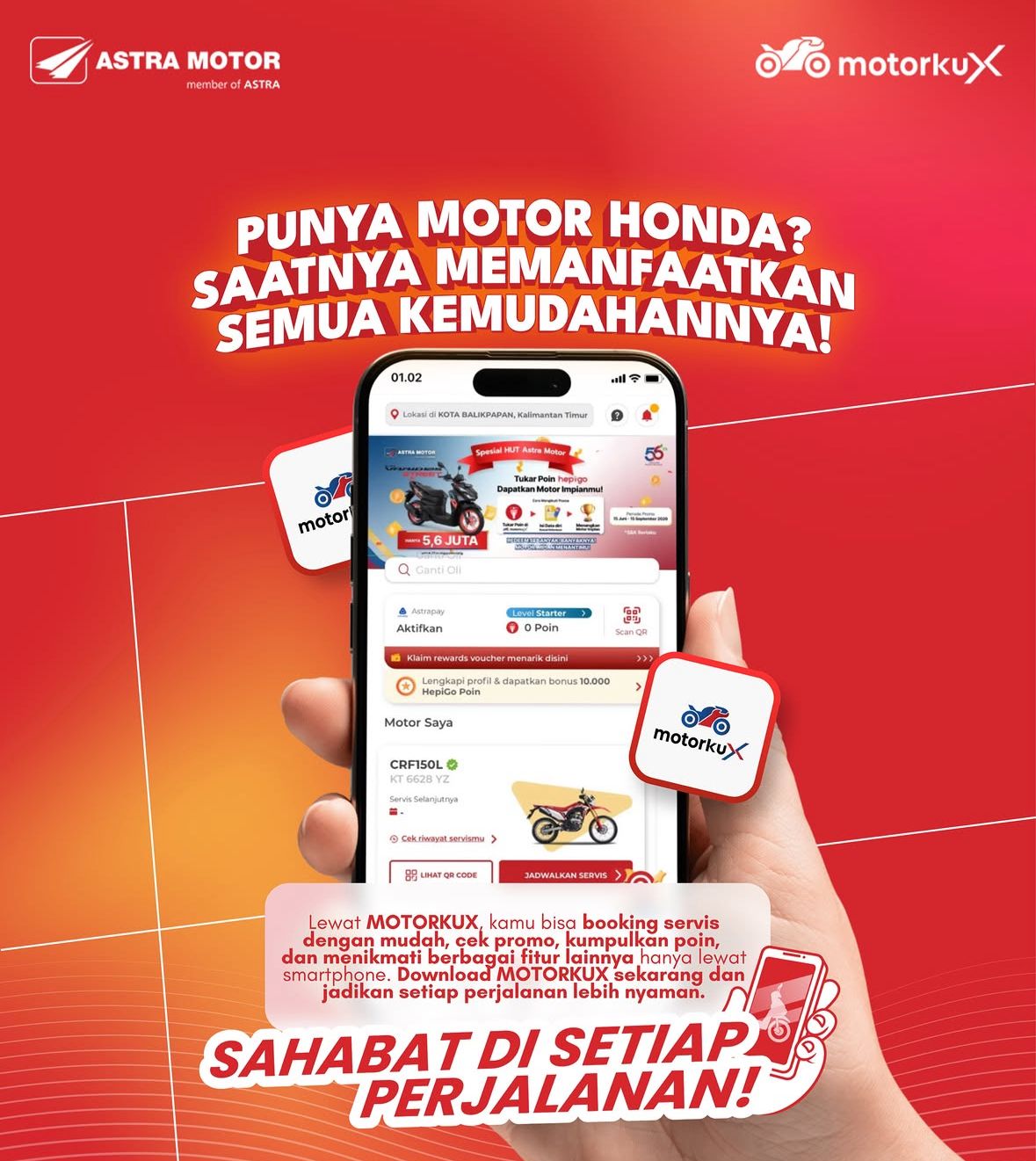 Astra Motor Kaltim 1 Manjakan Konsumen: Layanan Digital MOTORKU X Kini dalam Genggaman