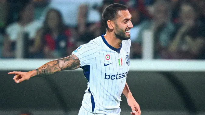 Hasil Serie A: Inter Milan Menang 1-0 di Kandang Cagliari, Gol Calhanoglu Jadi Pembeda