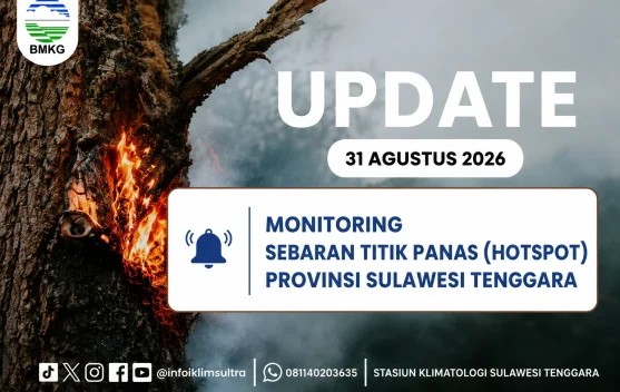 117 Titik Panas Terpantau di Sulawesi Tenggara, BMKG: Hampir Seluruh Wilayah Sangat Mudah Terbakar