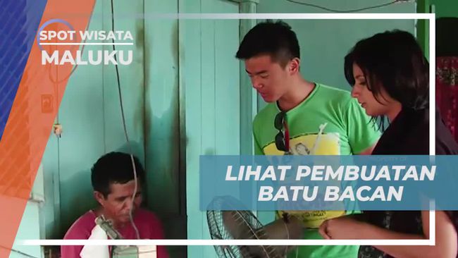Artis Saksikan Langsung Proses Pembuatan Batu Bacan di Pulau Bacan, Komoditas Ternama Maluku Utara