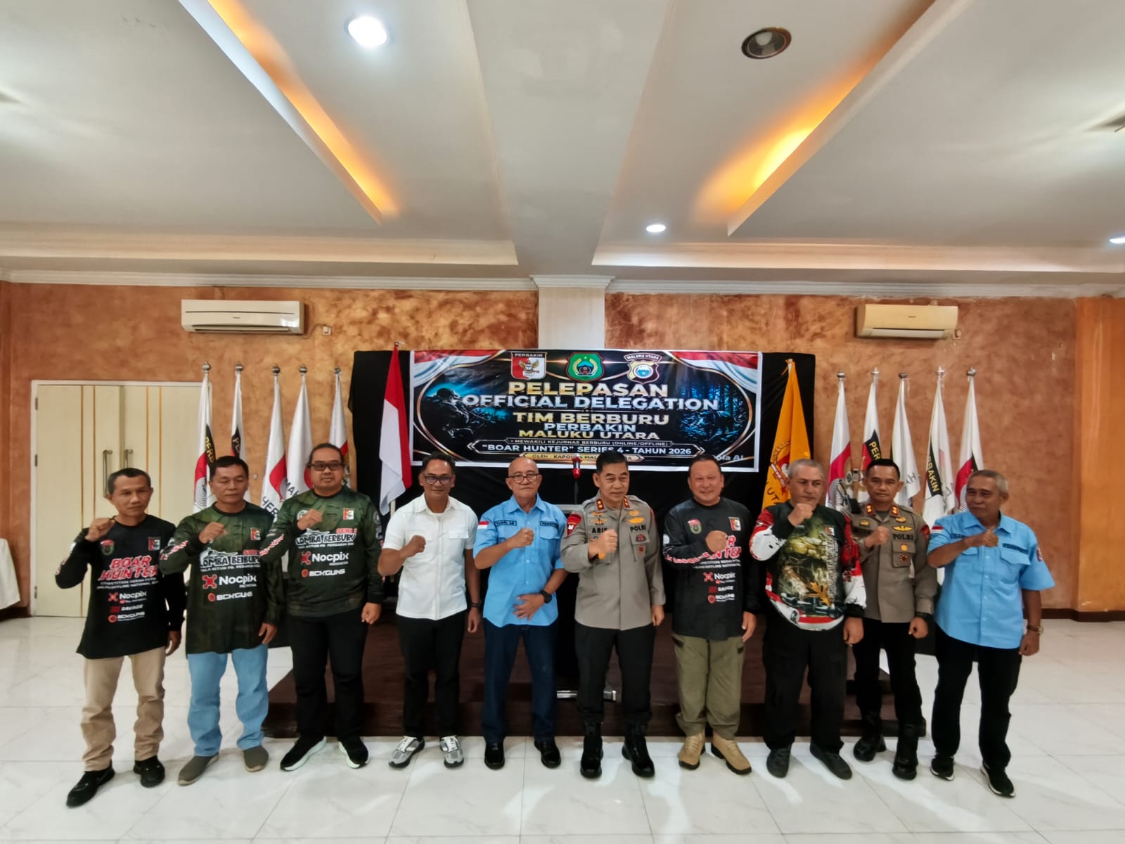 Perbakin Maluku Utara Lepas 5 Atlet untuk Kejurnas Berburu Boar Hunter Series 4 di Sula, Target Kurangi Hama Babi
