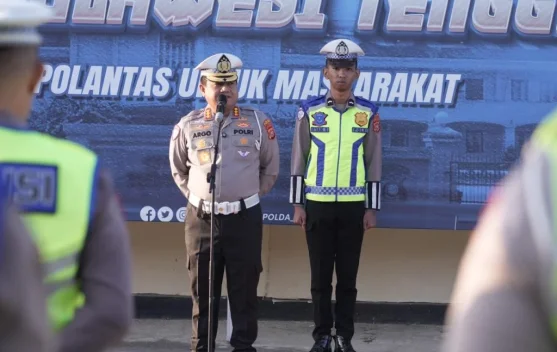 AKBP Arie Sumarni Resmi Naik Pangkat di Polda Sultra, Dirlantas Ingatkan Personel Humanis tapi Tegas