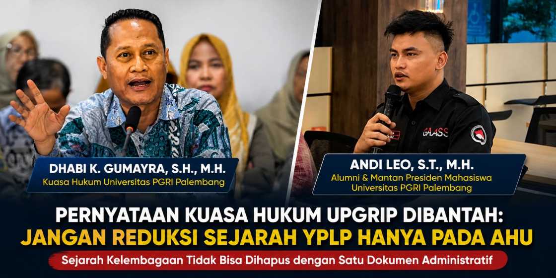 Andi Leo Desak Kejelasan Status Hukum YPLP di UPGRI: Jangan Reduksi Sejarah Hanya pada Dokumen AHU