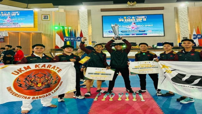 Pukul 6 Universitas: UKM Karate UBL Boyong Juara Umum I di IPB Karate Cup IX 2026
