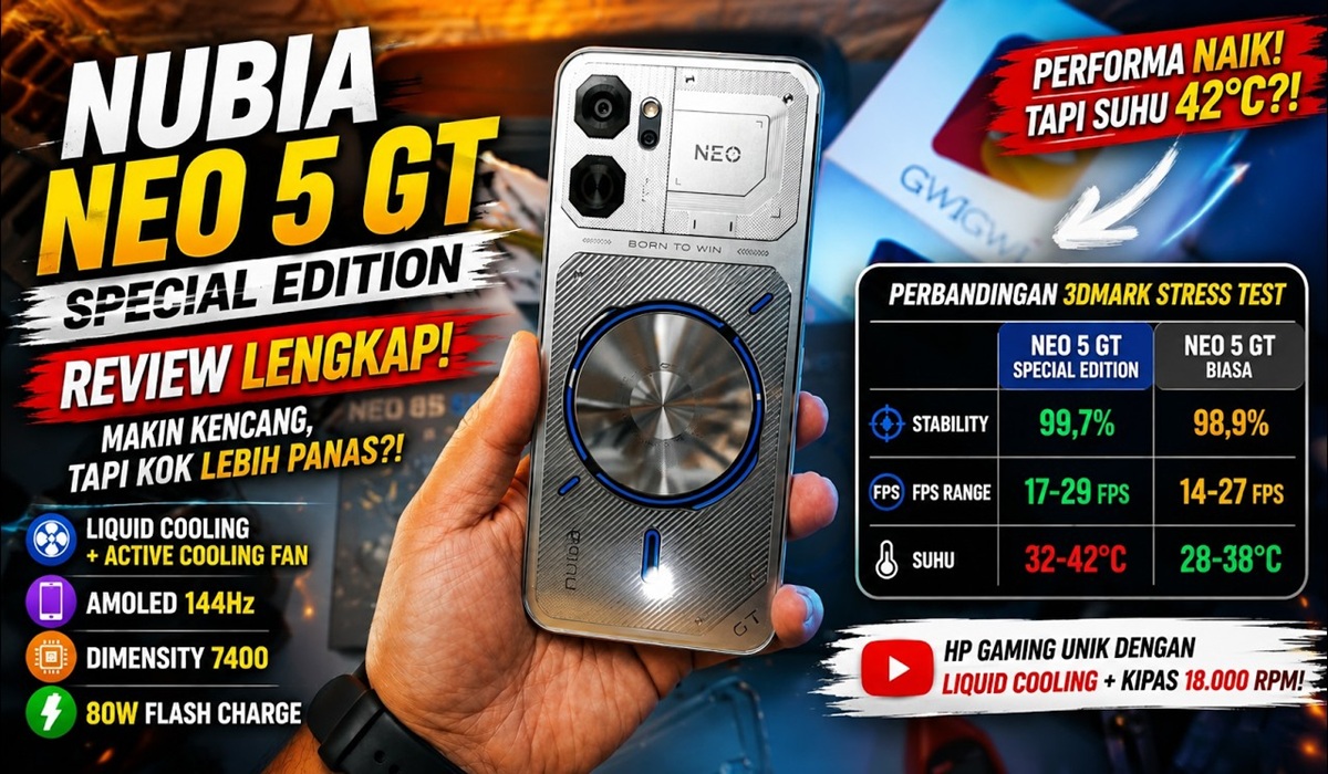 Nubia Neo 5 GT Special Edition: HP Gaming Rp 6 Jutaan yang Serius soal Fitur