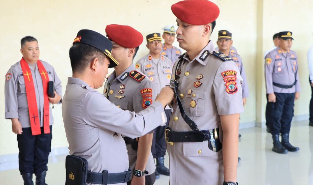 Jabatan Kasat Reskrim Polres Boltim Resmi Diserahterimakan, Iptu Steven Leonard Rumapea Gantikan Iptu Jeri Tambunan