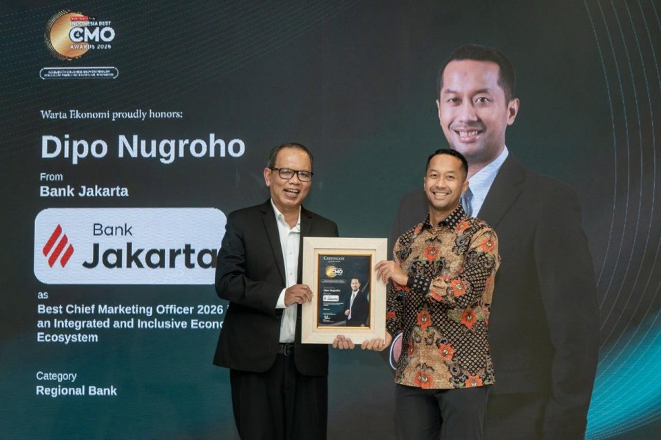 Bank Jakarta Raih Penghargaan CMO Terbaik 2026 untuk Ekosistem Ekonomi Inklusif