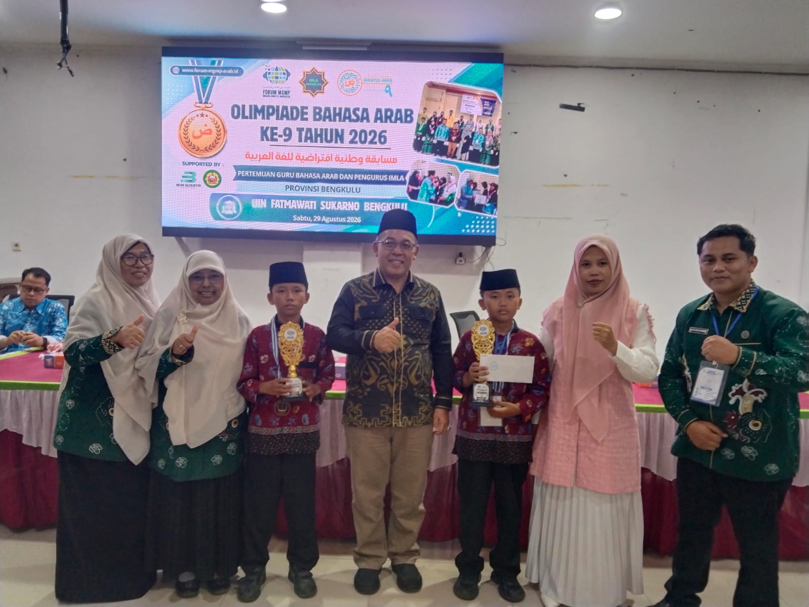 MIN 1 Rejang Lebong Raih Dua Gelar Juara OBA 9 Provinsi Bengkulu, Kabid Penmad Beri Apresiasi