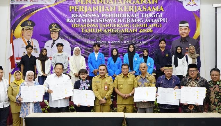 Pemkab Tangerang Gandeng 26 Perguruan Tinggi, 1.075 Mahasiswa Terima Beasiswa Tangerang Gemilang