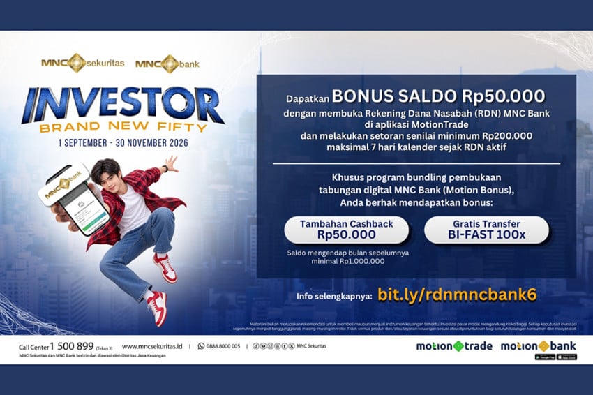 MNC Sekuritas dan MNC Bank Tawarkan Bonus Rp50.000 bagi Investor Baru, Ini Syaratnya