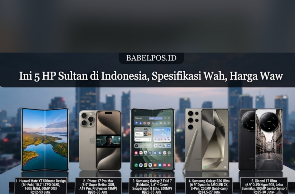 Huawei Mate XT vs iPhone 17 Pro Max: Dua Ponsel Sultan yang Beda Prioritas
