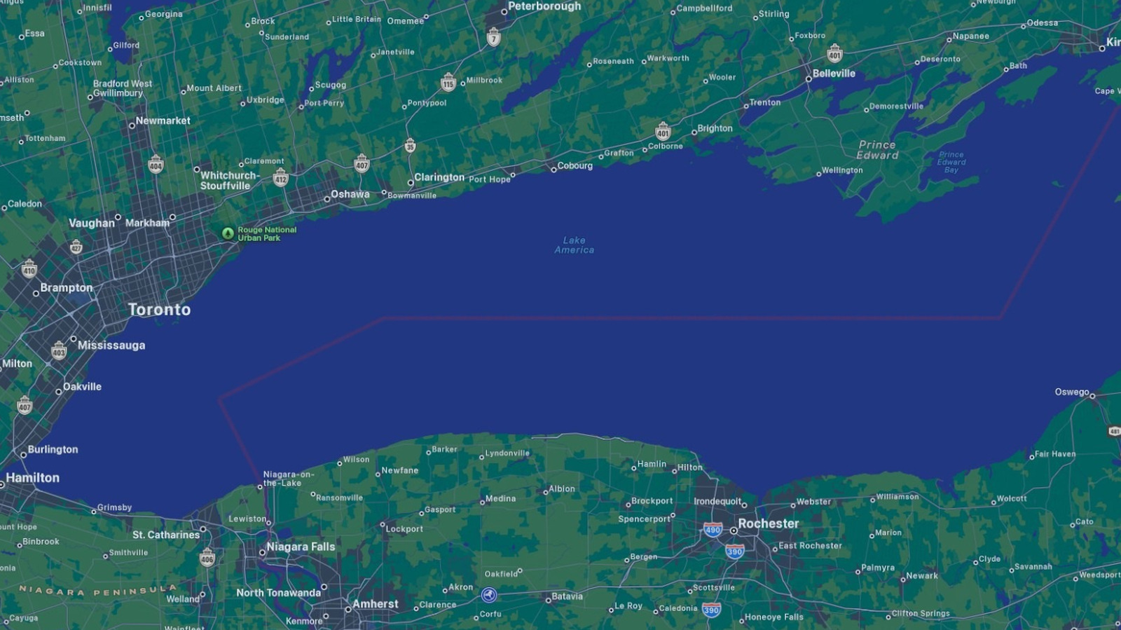Apa Nama Baru Lake Ontario di Apple Maps? Ini Kata Gedung Putih
